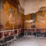 Salon, maison des Vetii, Pompeii. תמשיח (פרסקו) בווילה ויטי